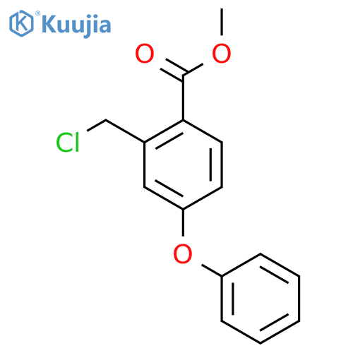 2-Chloromethyl-4-phenoxybenzoic acid methyl ester structure