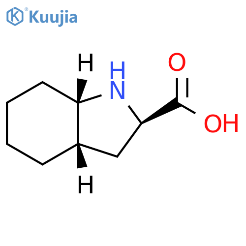 (2R,3aS,7aS)-Octahydro-1H-indole-2-carboxylic acid structure