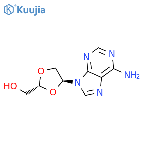 1,3-Dioxolane-2-methanol, 4-(6-amino-9H-purin-9-yl)-, (2R-trans)- structure