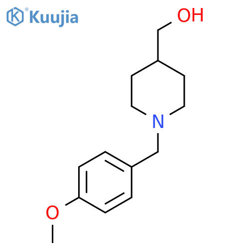 (1-{[4-(methylsulfanyl)phenyl]methyl}piperidin-4-yl)methanol structure