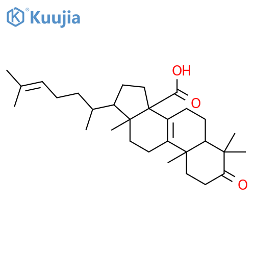 Lanosta-8,24-dien-30-oicacid, 3-oxo- (9CI) structure