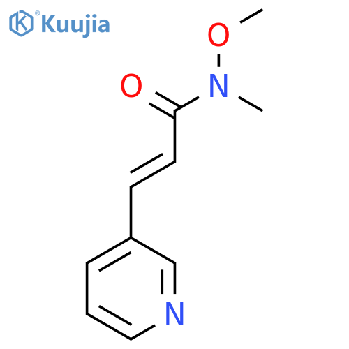 N-Methoxy-N-methyl-3-(pyridin-3-yl)acrylamide structure