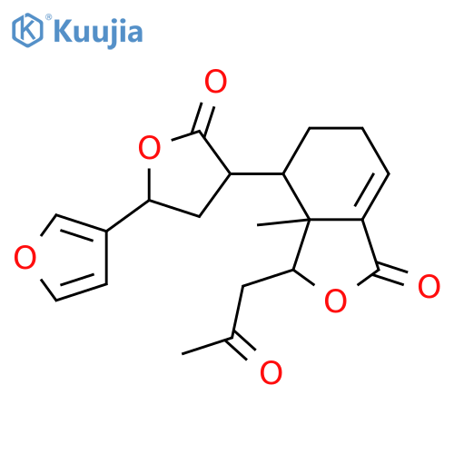 15,16-Epoxy-8-oxo-8,9-seco-3,13(16),14-clerodatriene-18,6:20,12-diolide; (5α,6α,9R,12R)-form structure