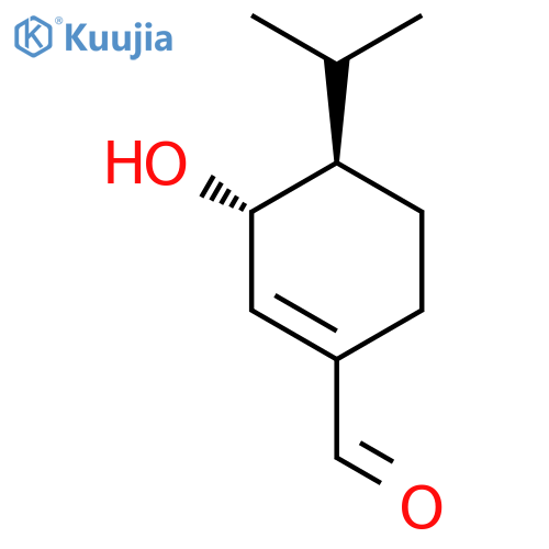 1-Cyclohexene-1-carboxaldehyde,3-hydroxy-4-(1-methylethyl)-, (3R,4R)- structure
