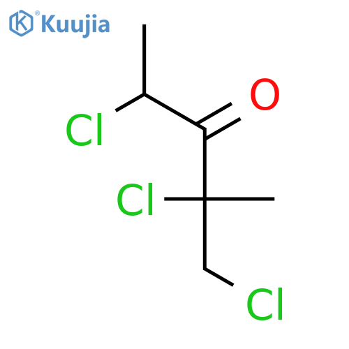 3-Pentanone,1,2,4-trichloro-2-methyl- structure