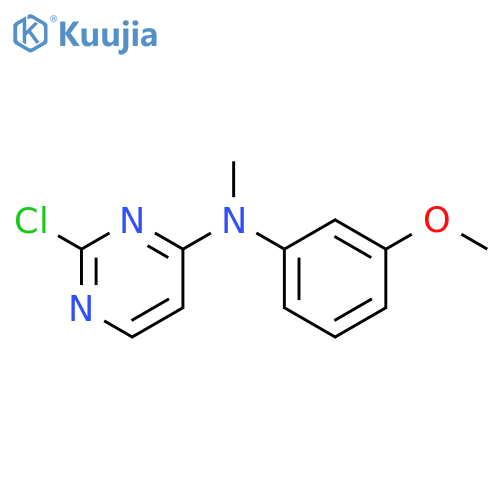 2-chloro-N-(3-methoxyphenyl)-N-methylpyrimidin-4-amine structure