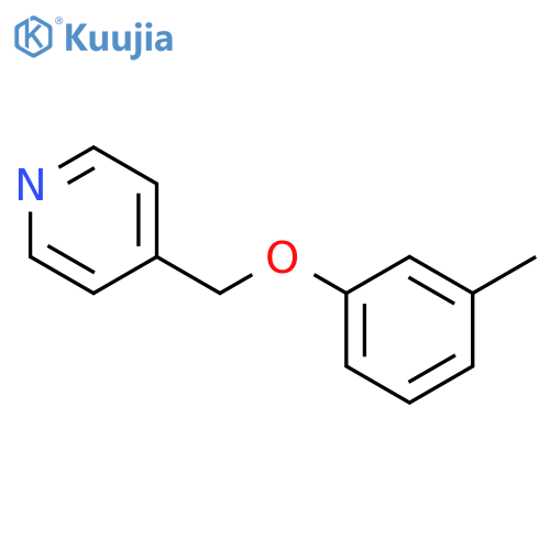 4-[(3-Methylphenoxy)methyl]pyridine structure