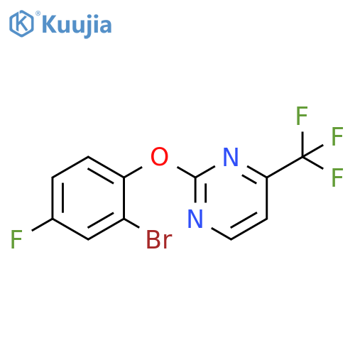 2-(2-Bromo-4-fluorophenoxy)-4-(trifluoromethyl)pyrimidine structure