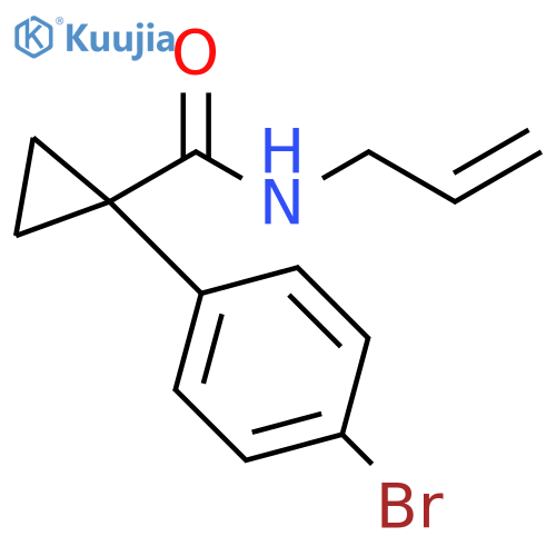 1-(4-Bromophenyl)-N-(prop-2-en-1-yl)cyclopropane-1-carboxamide structure