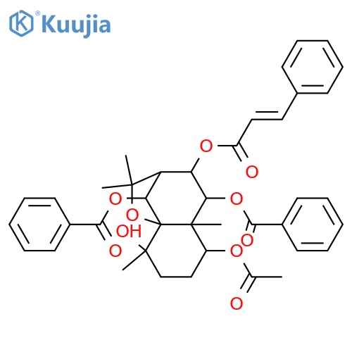 1,4,6,8,9-Pentahydroxydihydro-β-agarofuran; (1α,4β,6β,8α,9α)-form, 8-Cinnamoyl, 6,9-dibenzoyl, 1-Ac structure