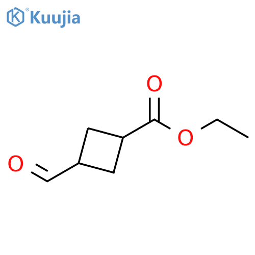 Ethyl 3-formylcyclobutane-1-carboxylate structure