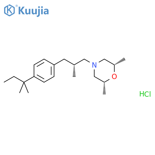 (2R,6S)-2,6-Dimethyl-4-((R)-2-methyl-3-(4-(tert-pentyl)phenyl)propyl)morpholine-hydrochloride structure