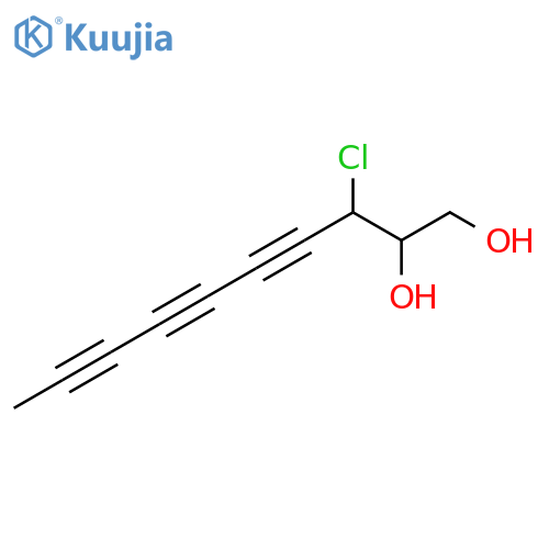 3-Chloro-4,6,8-decatriyne-1,2-diol structure