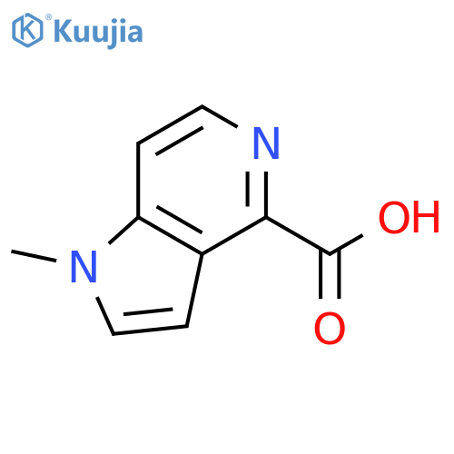 1-methyl-1H-pyrrolo[3,2-c]pyridine-4-carboxylic acid structure