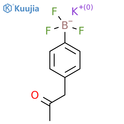 potassium trifluoro4-(2-oxopropyl)phenylboranuide structure
