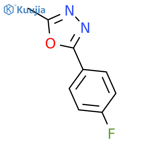 1,3,4-Oxadiazole, 2-(4-fluorophenyl)-5-methyl- structure
