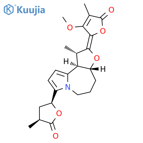 2(3H)-Furanone,5-[(1S,2Z,3aR,10bR)-1,3a,4,5,6,10b-hexahydro-2-(3-methoxy-4-methyl-5-oxo-2(5H)-furanylidene)-1-methyl-2H-furo[3,2-c]pyrrolo[1,2-a]azepin-8-yl]dihydro-3-methyl-,(3S,5S)- structure