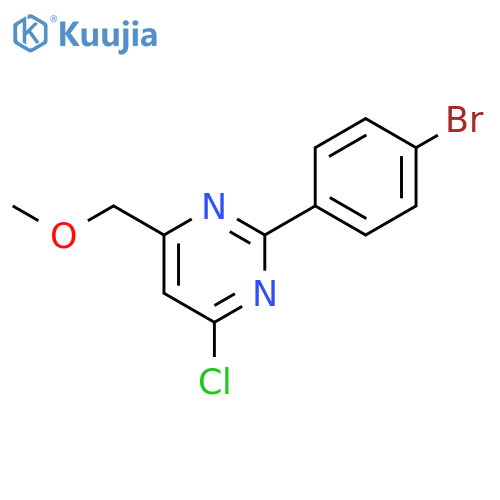 2-(4-bromophenyl)-4-chloro-6-(methoxymethyl)pyrimidine structure