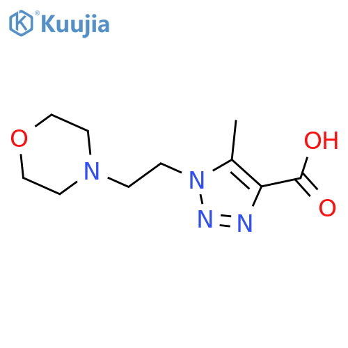 5-methyl-1-2-(morpholin-4-yl)ethyl-1H-1,2,3-triazole-4-carboxylic acid structure
