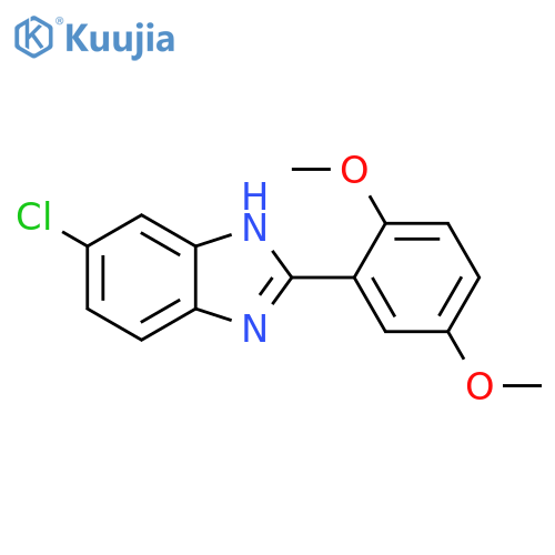 5-Chloro-2-(2,5-dimethoxy-phenyl)-1H-benzoimidazole structure