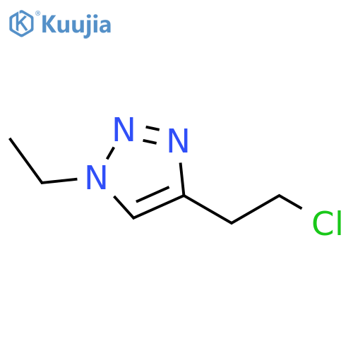 4-(2-chloroethyl)-1-ethyl-1H-1,2,3-triazole structure