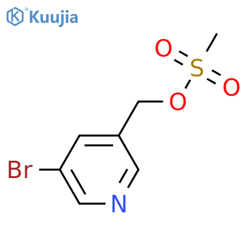 3-Pyridinemethanol, 5-bromo-, methanesulfonate (ester) structure