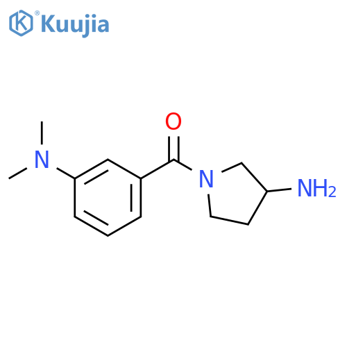 1-[3-(dimethylamino)benzoyl]pyrrolidin-3-amine structure