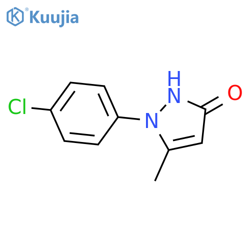 1-(4-chlorophenyl)-5-methyl-2,3-dihydro-1H-pyrazol-3-one structure