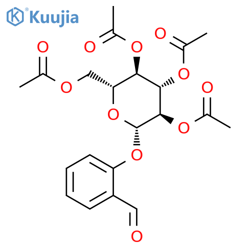 2-Formylphenyl 2,3,4,6-tetra-O-acetyl-b-D-glucopyranoside structure