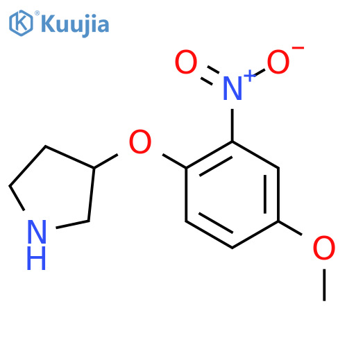 3-(4-methoxy-2-nitrophenoxy)pyrrolidine structure