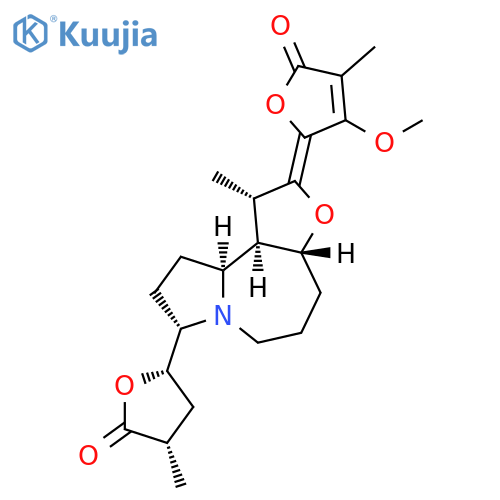 2(5H)-Furanone, 5-[(1S,3aR,8S,10aS,10bR)-decahydro-1-methyl-8-[(2S,4S)-tetrahydro-4-methyl-5-oxo-2-furanyl]-2H-furo[3,2-c]pyrrolo[1,2-a]azepin-2-ylidene]-4-methoxy-3-methyl-, (5E)- structure