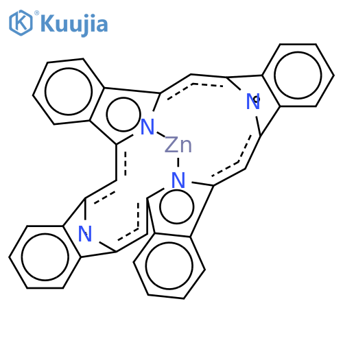 zinc 29H,31H-tetrabenzo(B,G,L,Q)porphine structure
