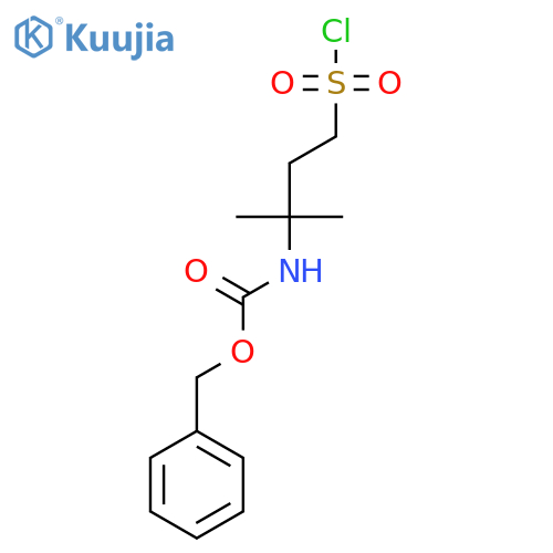 benzyl N-4-(chlorosulfonyl)-2-methylbutan-2-ylcarbamate structure