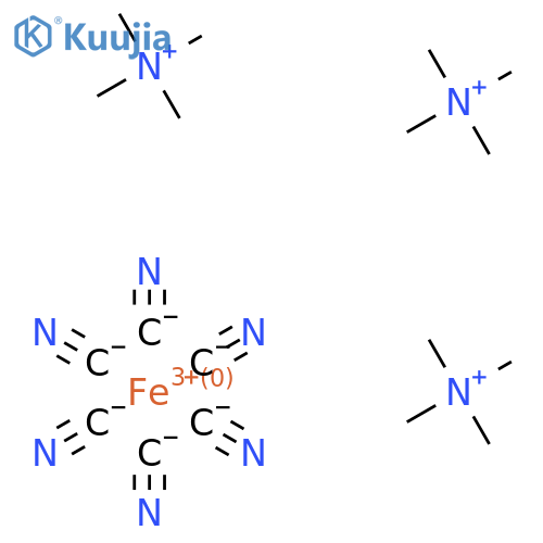 Iron(3+);tetramethylazanium;hexacyanide structure