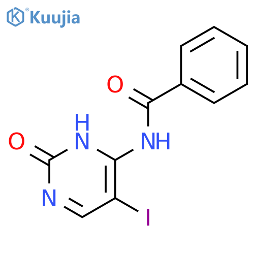 N-(5-Iodo-2-oxo-1,2-dihydropyrimidin-4-yl)benzamide structure
