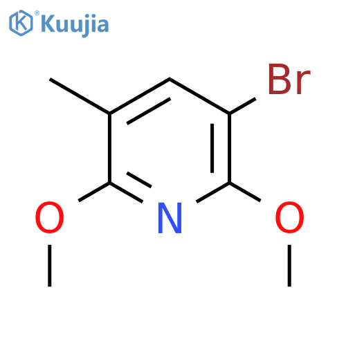 3-Bromo-2,6-dimethoxy-5-methylpyridine structure