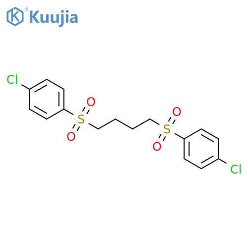 Benzene, 1,1'-[1,4-butanediylbis(sulfonyl)]bis[4-chloro- structure
