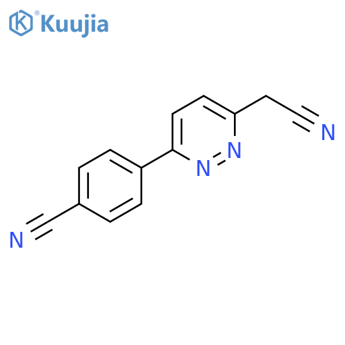 4-(6-Cyanomethyl-pyridaZin-3-yl)-benZonitrile structure