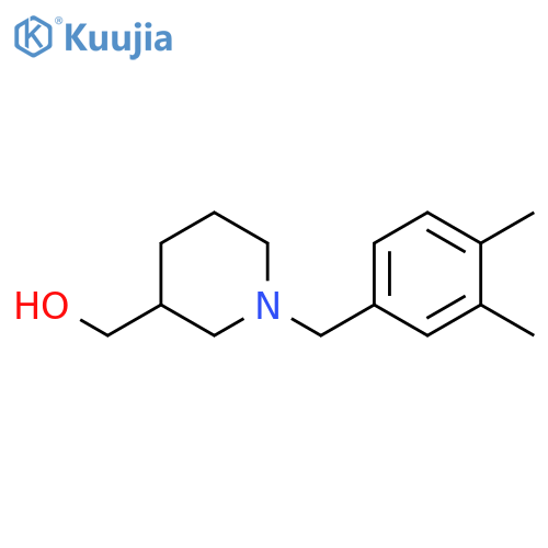 {1-[(3,4-dimethylphenyl)methyl]piperidin-3-yl}methanol structure