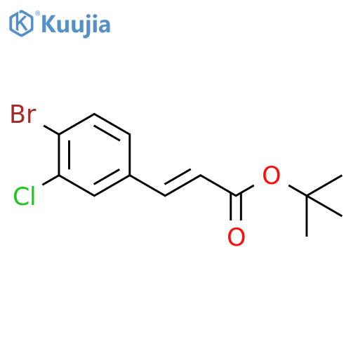 tert-butyl (2E)-3-(4-bromo-3-chlorophenyl)prop-2-enoate structure