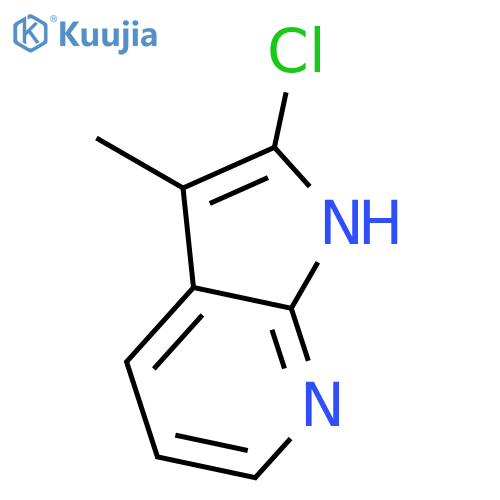 1H-Pyrrolo2,3-bpyridine,2-chloro-3-methyl- structure
