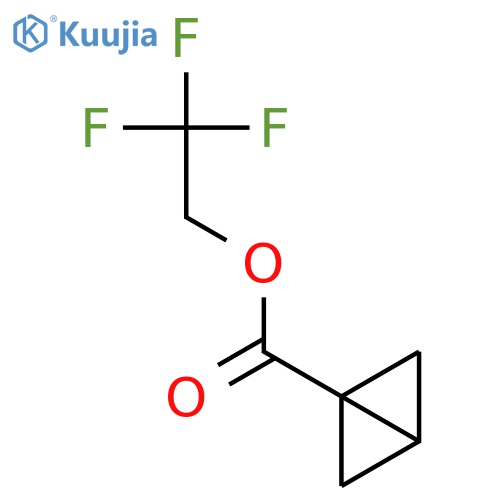 Bicyclo[1.1.0]butane-1-carboxylic acid, 2,2,2-trifluoroethyl ester structure
