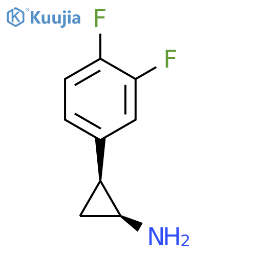 (1S,2S)-2-(3,4-difluorophenyl)cyclopropan-1-amine structure