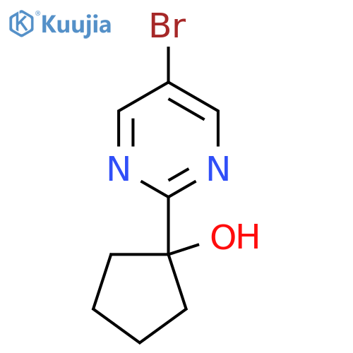 1-(5-Bromopyrimidin-2-yl)cyclopentan-1-ol structure