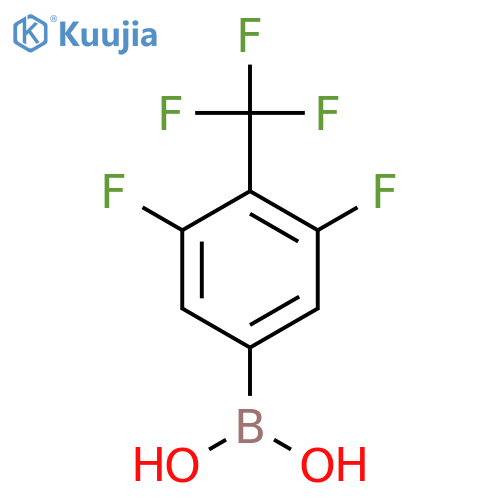 3,5-Difluoro-4-(trifluoromethyl)phenyl boronic acid structure