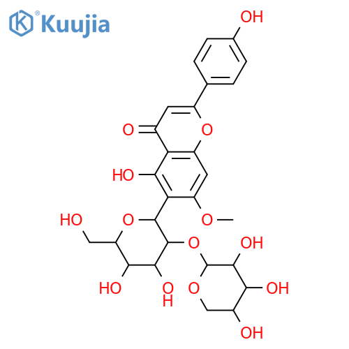 6-C-β-D-Glucopyranosyl-4',5-dihydroxy-7-methoxyflavone; 2''-O-α-L-Arabinopyranosyl structure