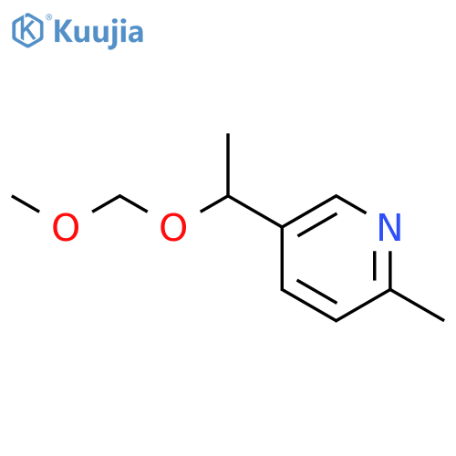 5-(1-(Methoxymethoxy)ethyl)-2-methylpyridine structure