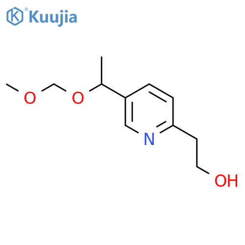2-(5-(1-(Methoxymethoxy)ethyl)pyridin-2-yl)ethanol structure