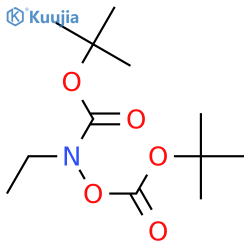 2-{({(tert-butoxy)carbonyl(ethyl)amino}oxy)carbonyloxy}-2-methylpropane structure