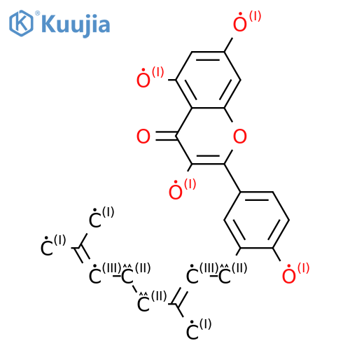 4H-1-Benzopyran-4-one, 2-[3-[(2E)-3,7-dimethyl-2,6-octadien-1-yl]-4-hydroxyphenyl]-3,5,7-trihydroxy- structure